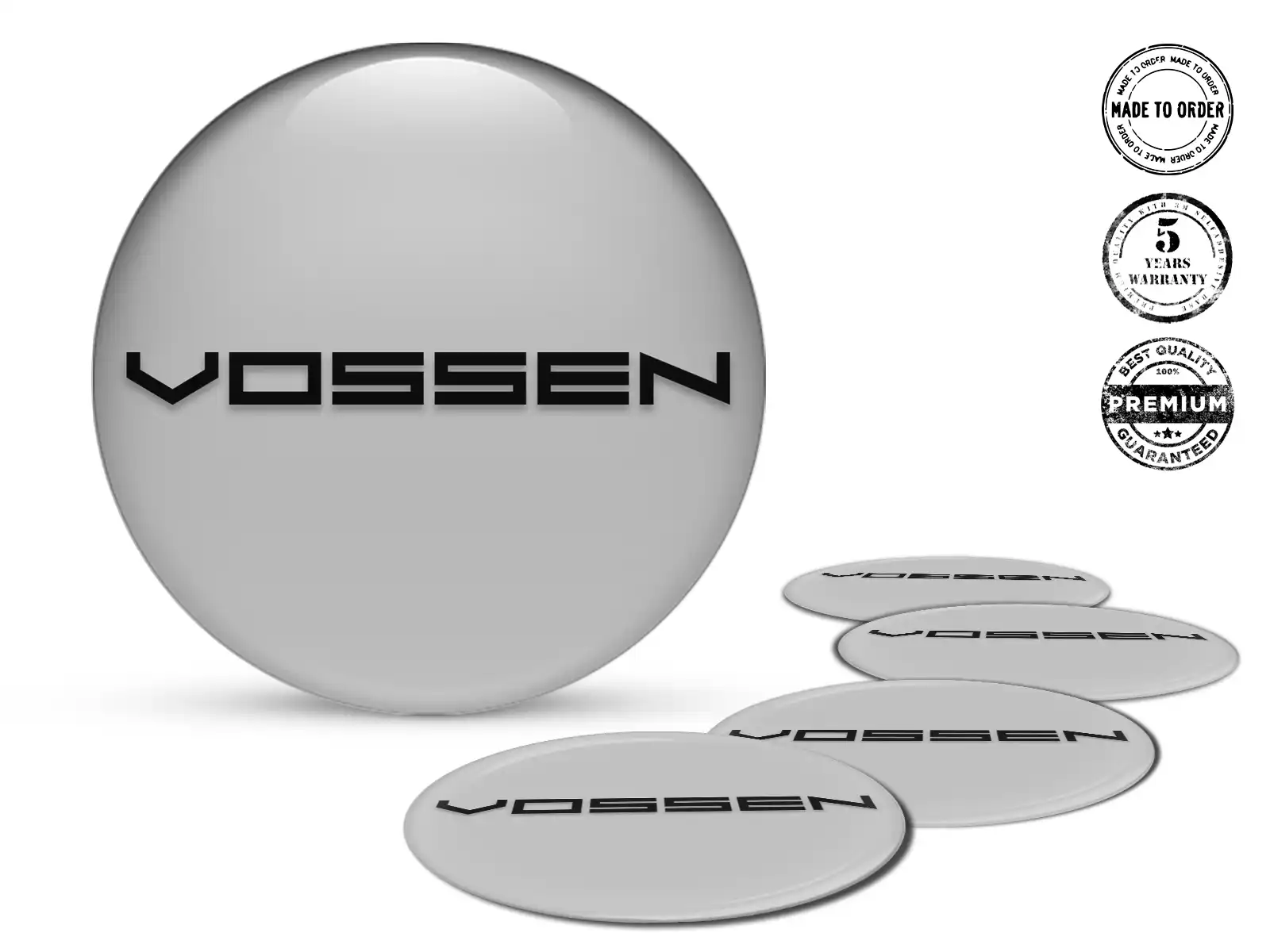 Vossen Pegatina en Aros Edición Etiquetas Cúpula Alta Calidad